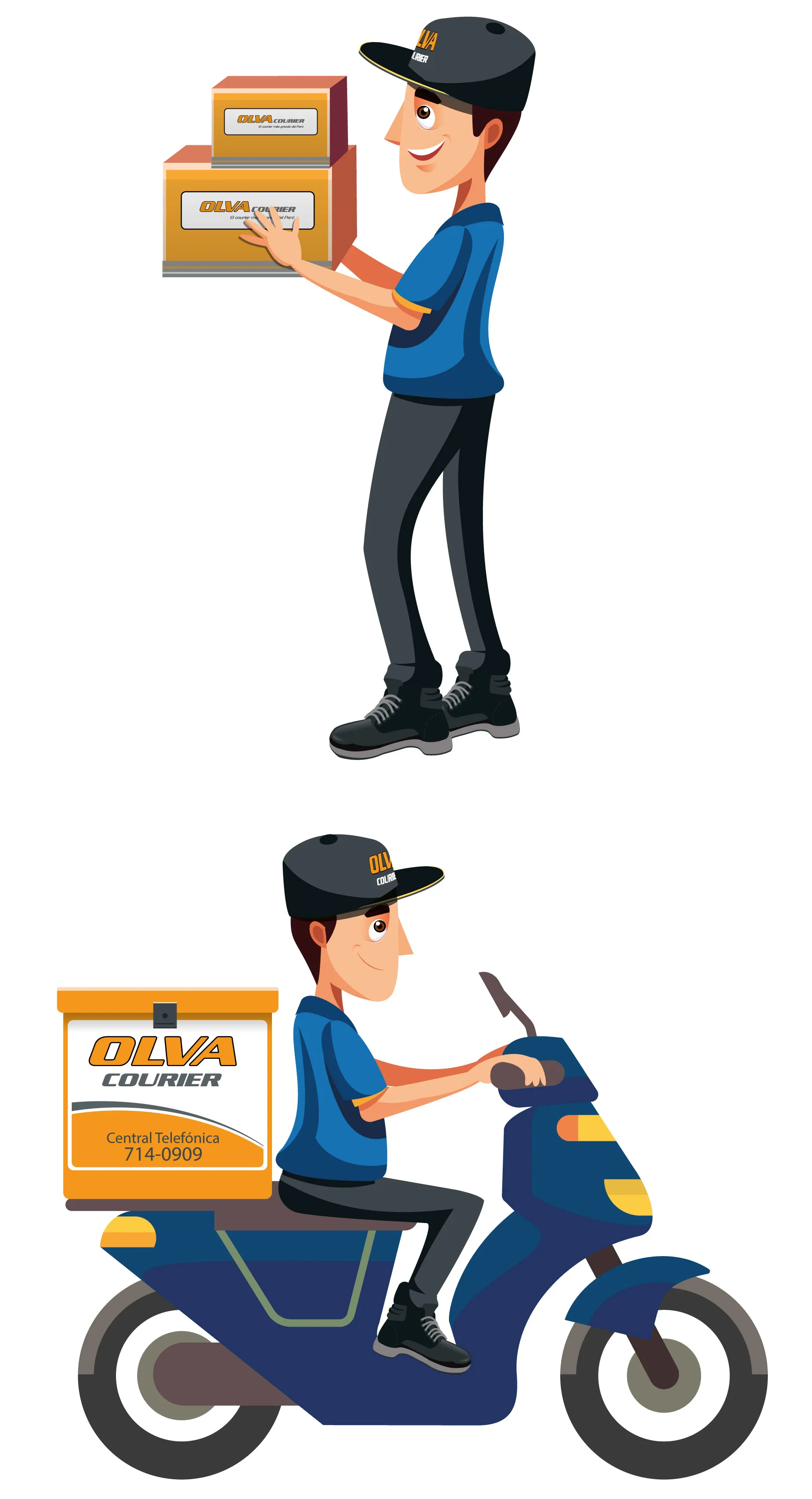 Promociones digitales para redes sociales de Olva Courier
