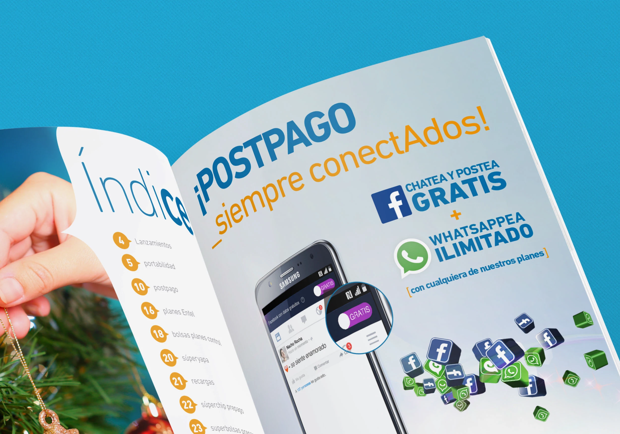 Diseño de material POP para promociones y comunicación en puntos de venta de Entel Perú