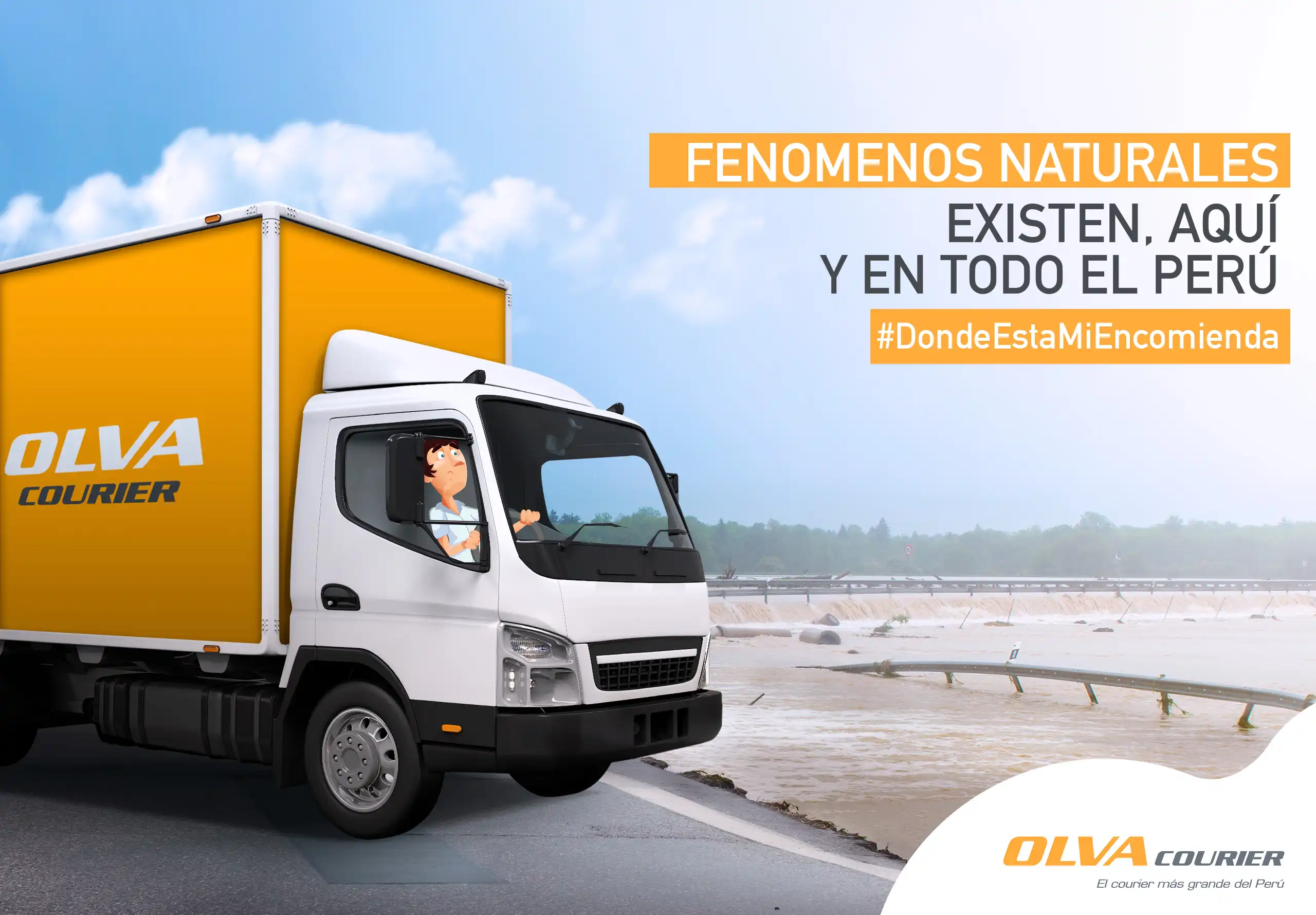 Pots con el personaje Olvarito en la fanpage de Olva Courier dentro de la estrategia de redes sociales desarrollada por Brandteam