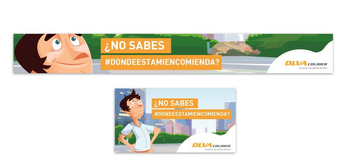 Ilustración del personaje Olvarito en redes sociales de Olva Courier