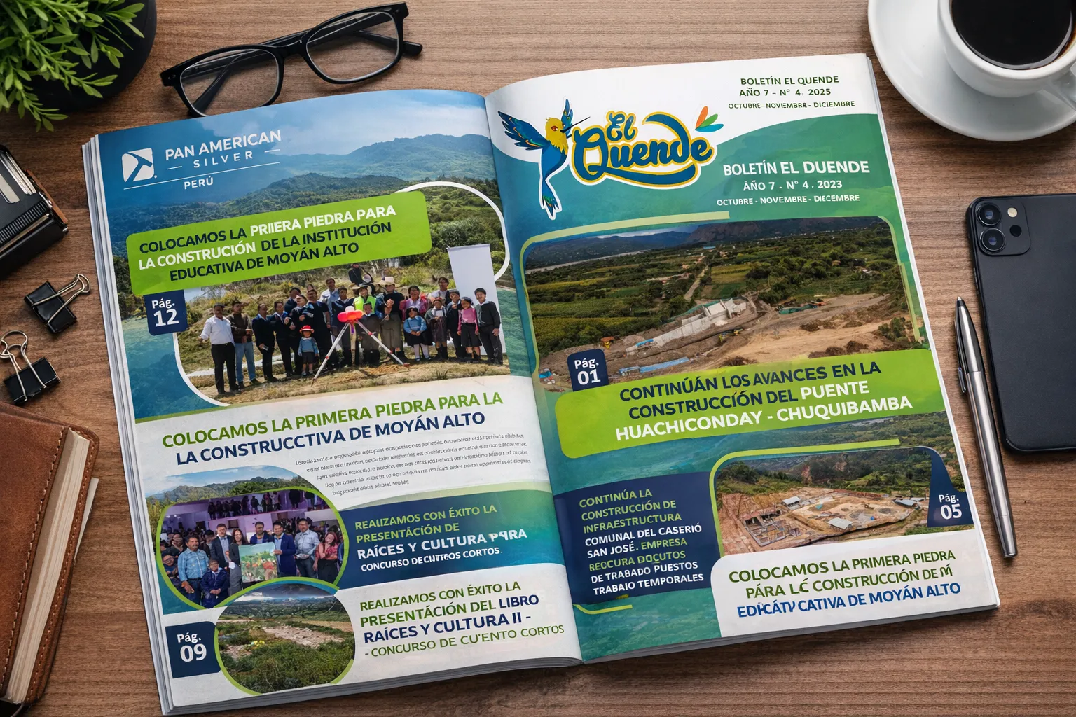 Gestión integral de comunicación interna minera desarrollada por Brandteam para Pan American Silver Perú