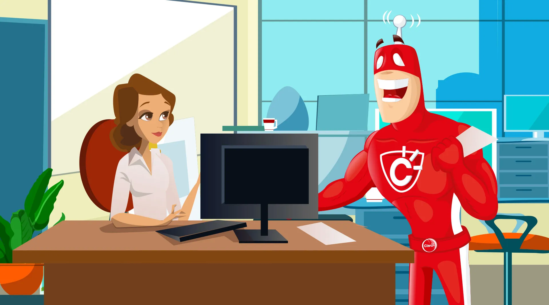 Video animado institucional de Claro sobre cultura corporativa y la llegada de la tecnología 3G al Perú